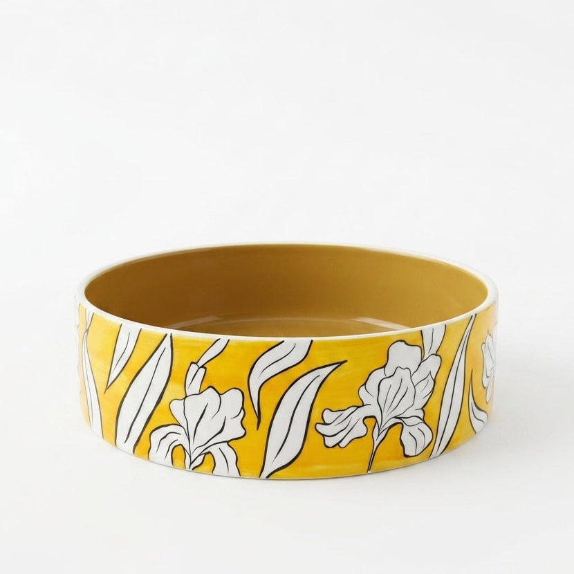 Mustard Yellow Iris Bowl