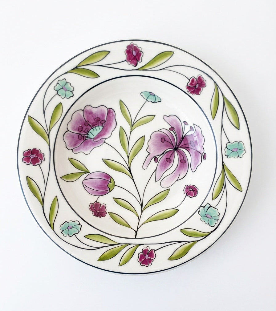 Spring Flower Serving Plate