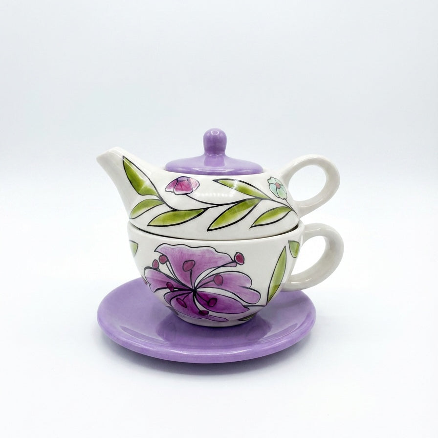 Spring Flower Teapot & Cup Set