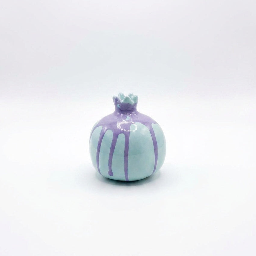 Small Pomegranate With Splatter Purple