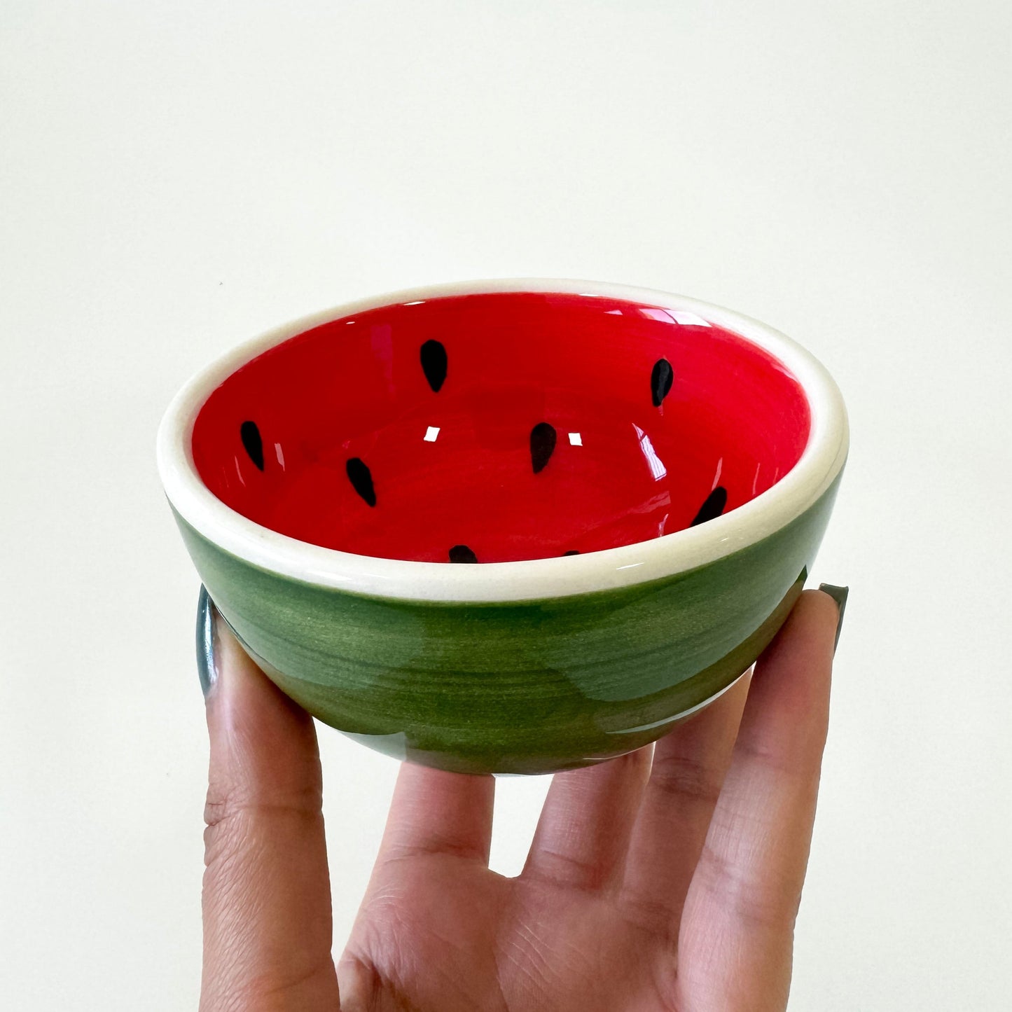 مجموعة من 3 أوعية مكسرات صغيرة بتصميم البطيخ