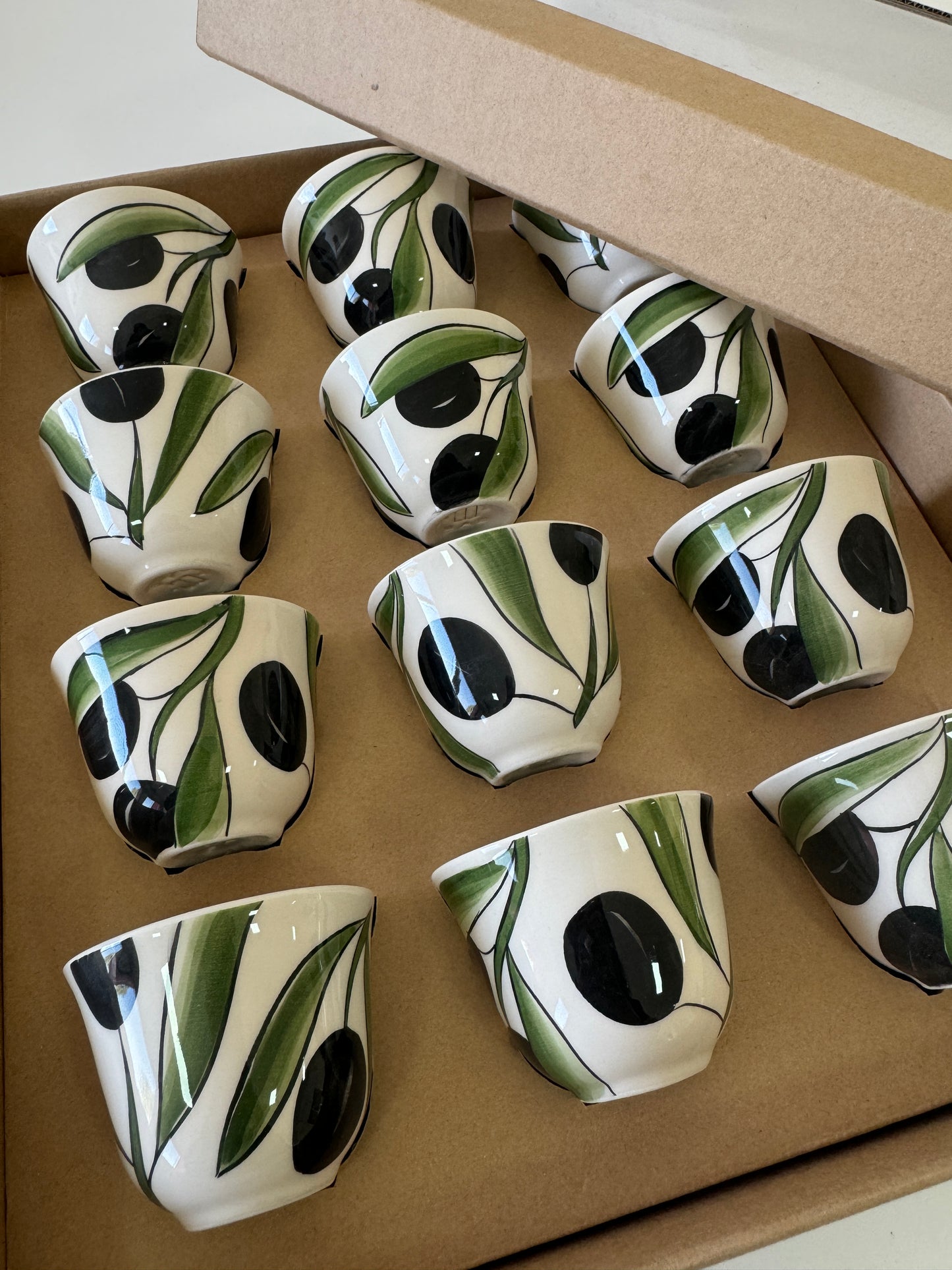 فناجين قهوة سادة التراثية الفلسطينية