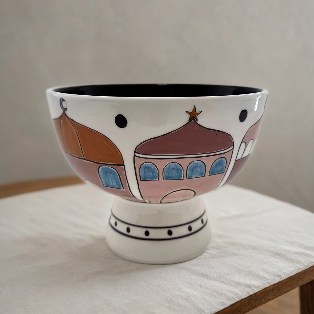 Ramadan Mosque Design Serving Bowl
