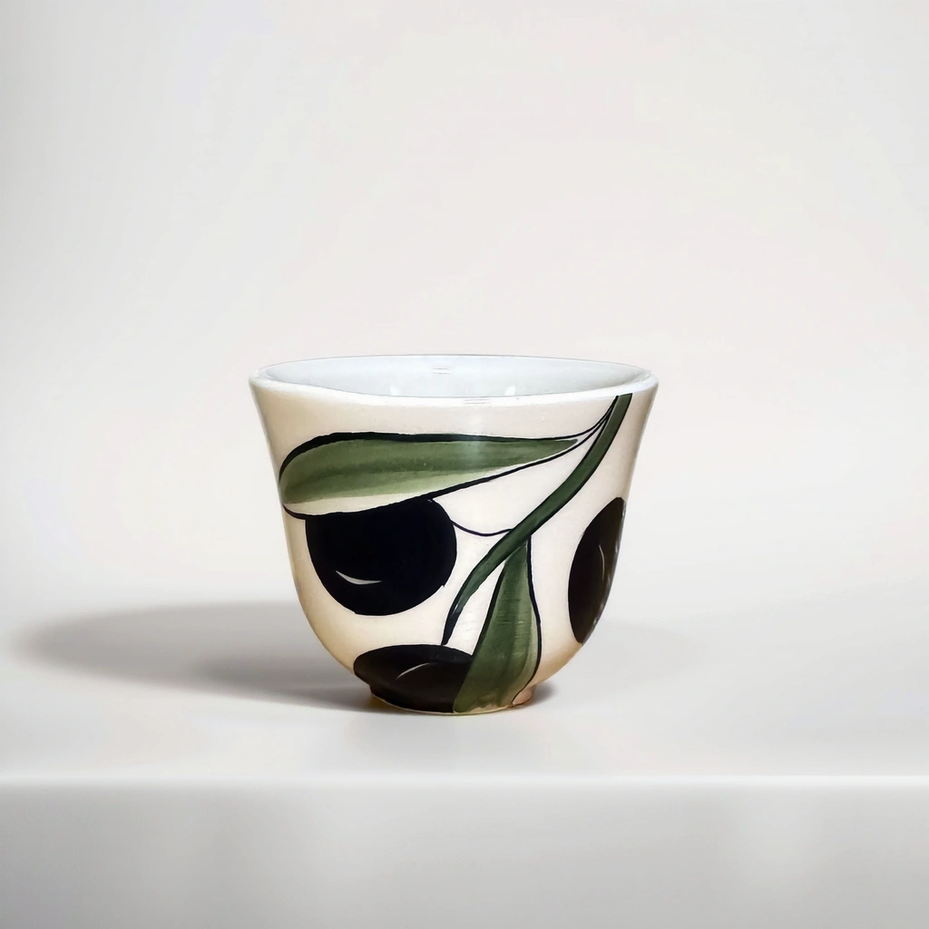 فناجين قهوة سادة التراثية الفلسطينية