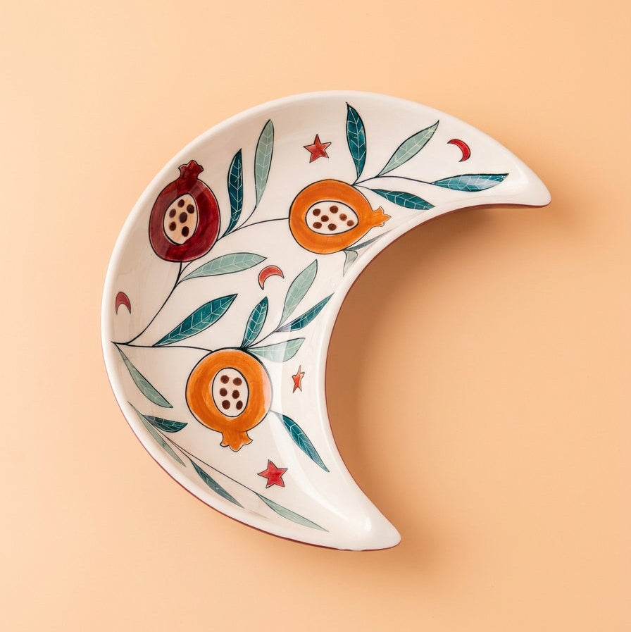 Moon with Pomegranate Design