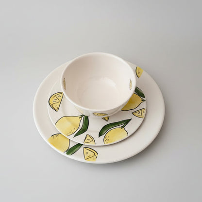 Set Of 3 Lemon Design