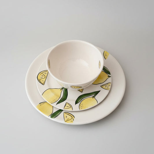 Set Of 3 Lemon Design