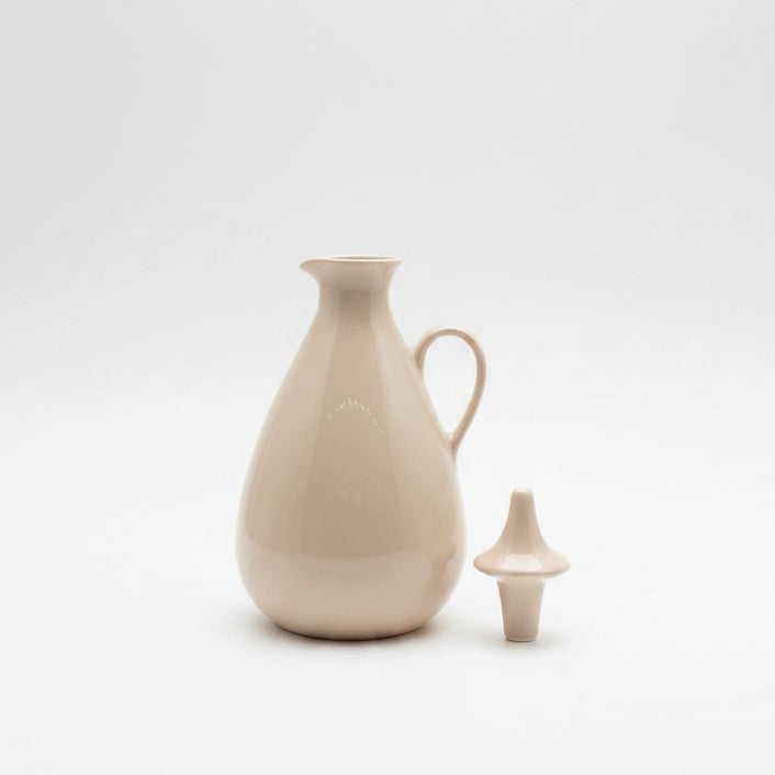 Ceramic Flask With Beige Glaze