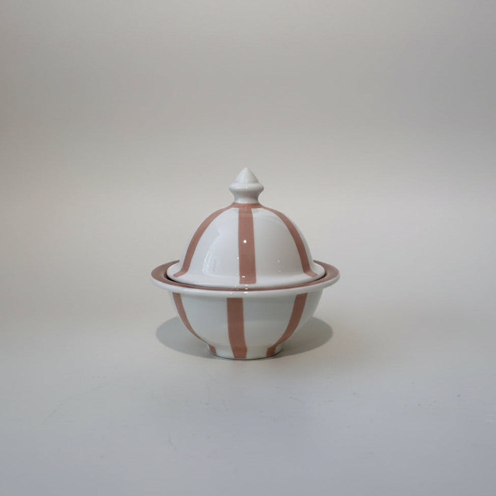 Stripes Ceramic Box With Lid