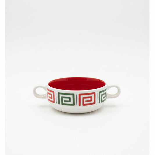 Ceramic Bowl With Geometric Design