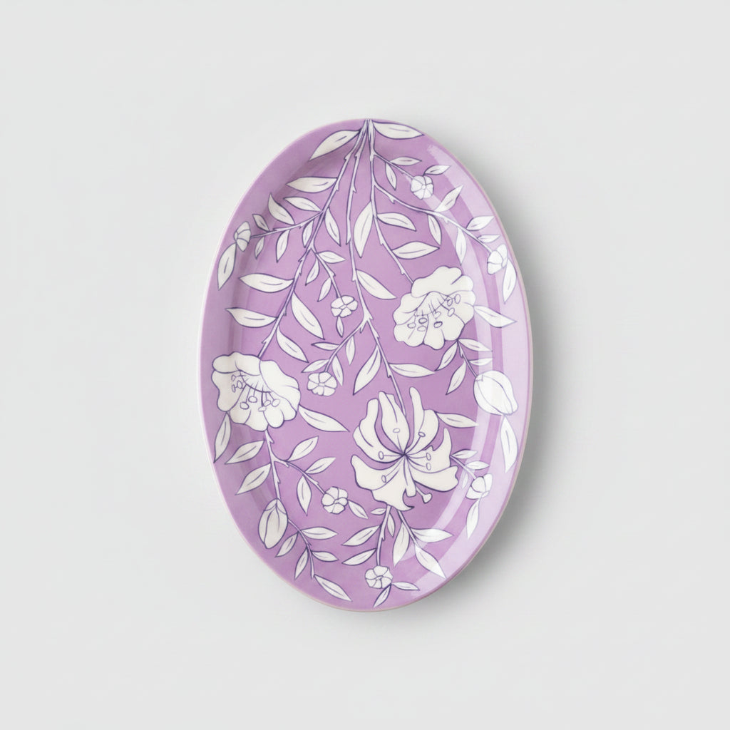 Purple Spring Flower Bowl