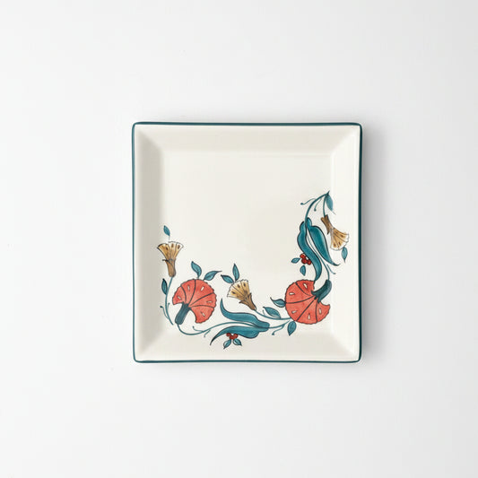 Iznik Square Ceramic Plate