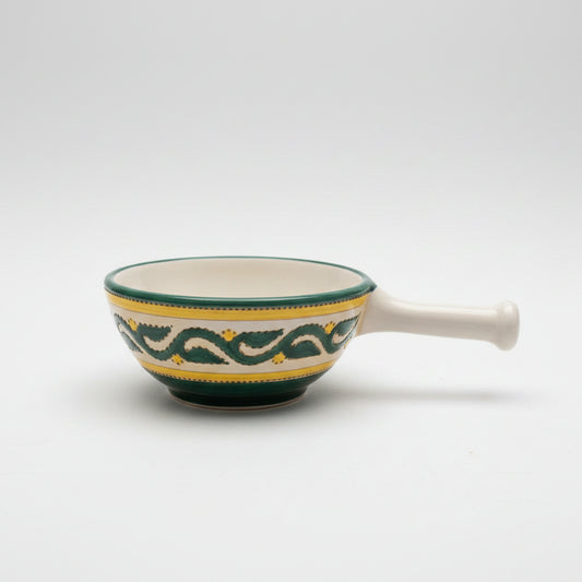 Leaf design Skillet Dish with gold