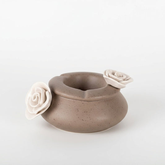 Luxury Ceramic Ashtray With 3D Rose