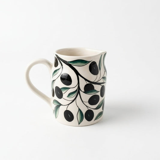 Ceramic Jug Olive Design