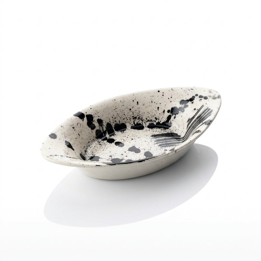 Small Black Splash Dish