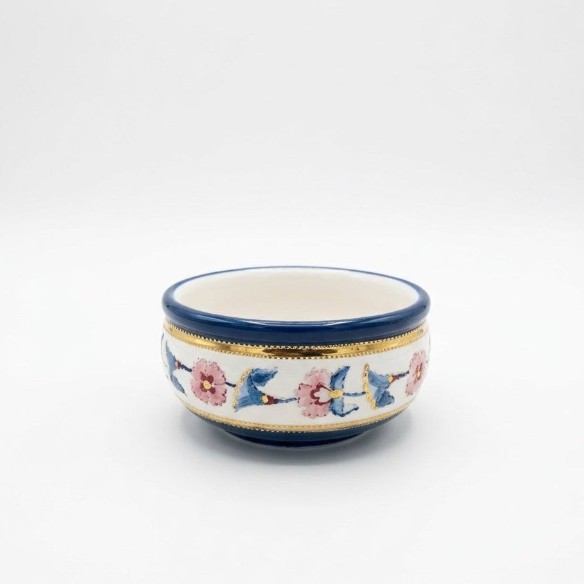 Floral Ashtray with gold