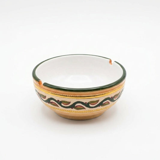 Leaf design ashtray with gold