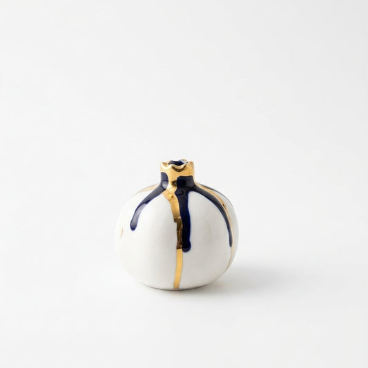 Small Pomegranate With Splatter Gold