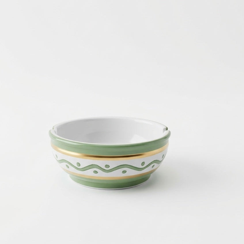 Geometric ashtray with gold