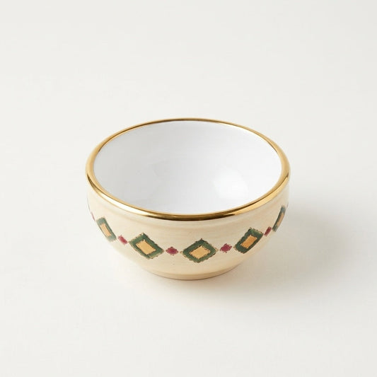 Geometric ashtray with gold