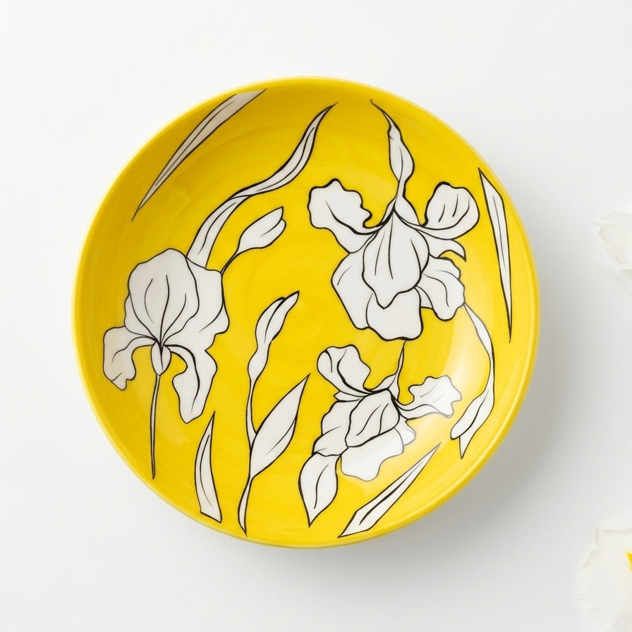 Yellow Iris Plate
