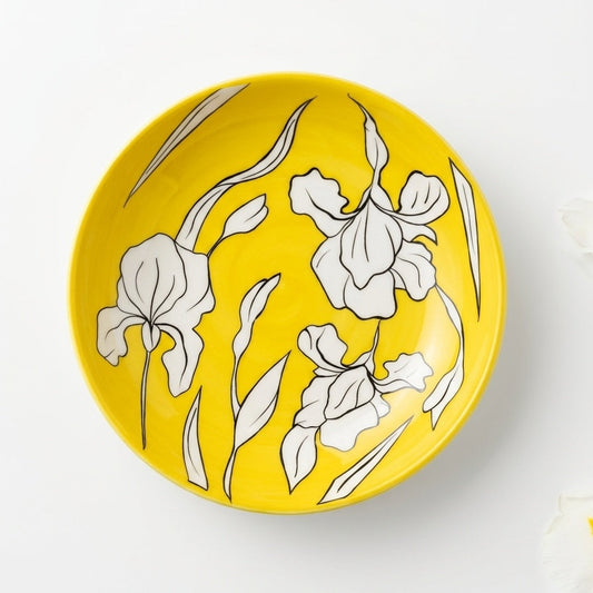 Yellow Iris Plate