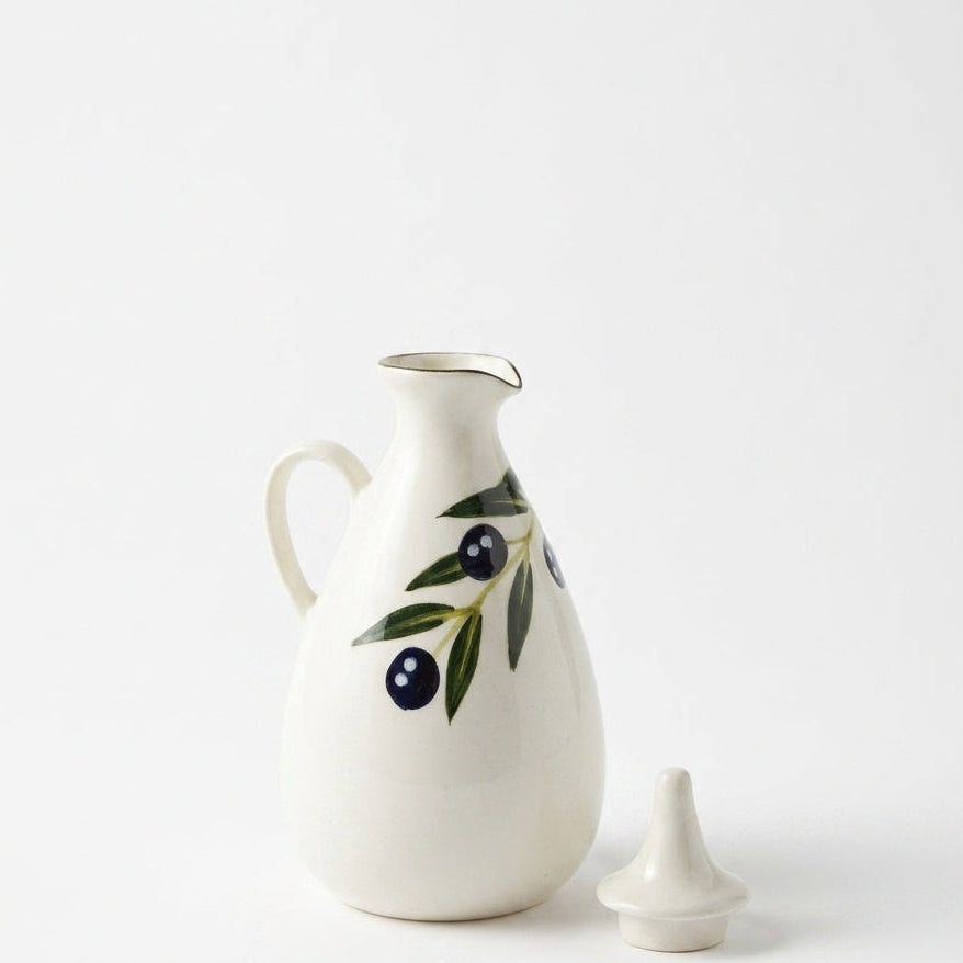 Olive Ceramic Flask