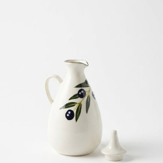 Olive Ceramic Flask