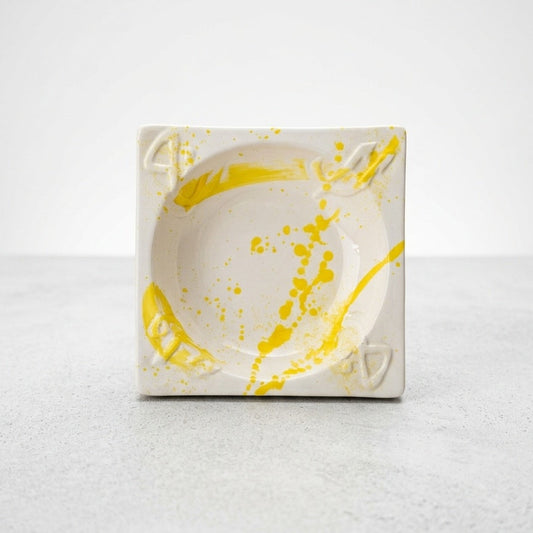 Medium Square Dish Yellow