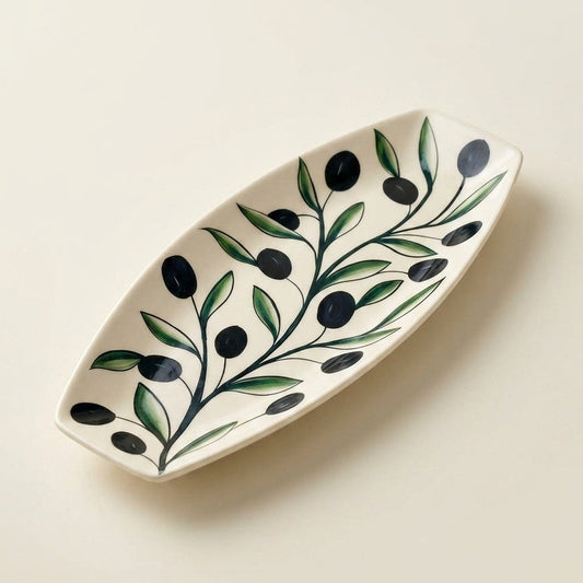 Olive Rectangular Plate