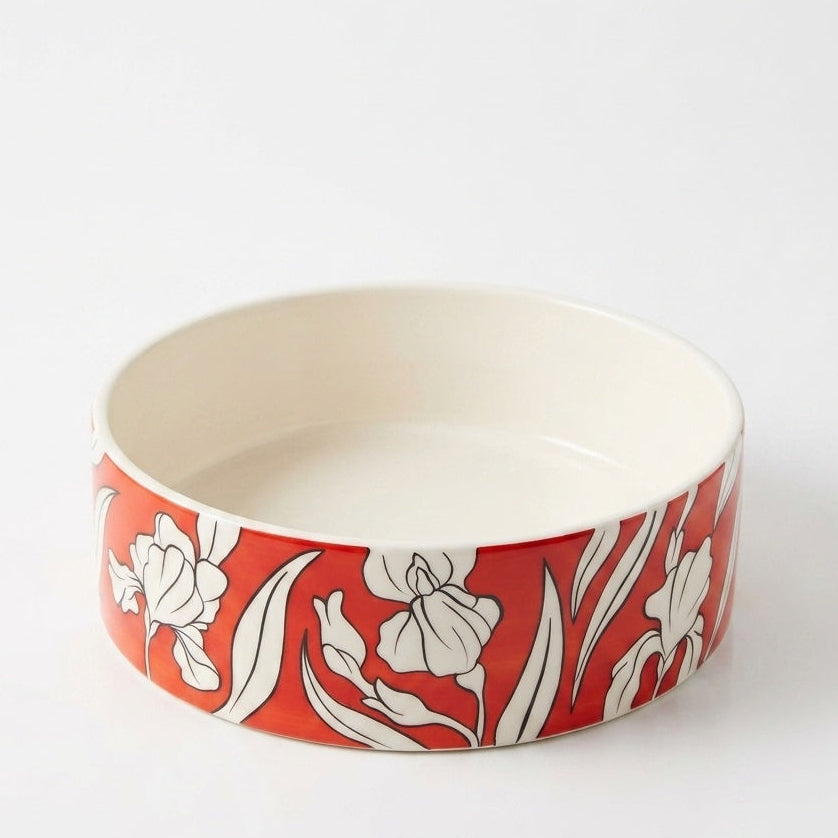 Orange Iris Bowl