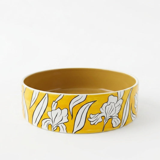 Mustard Yellow Iris Bowl