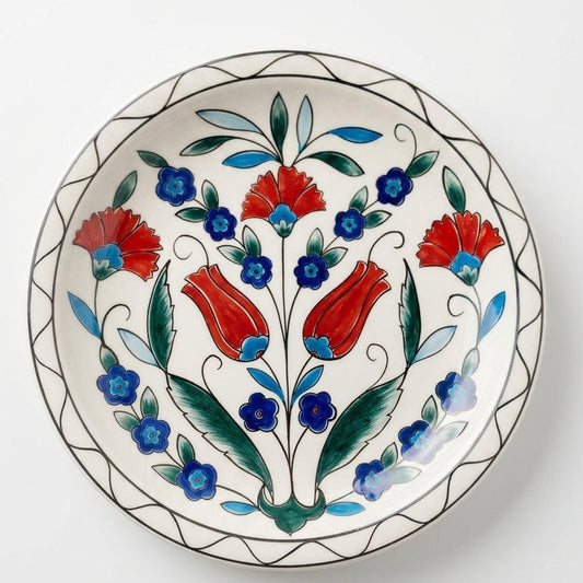 Modern Iznik Floral Plate
