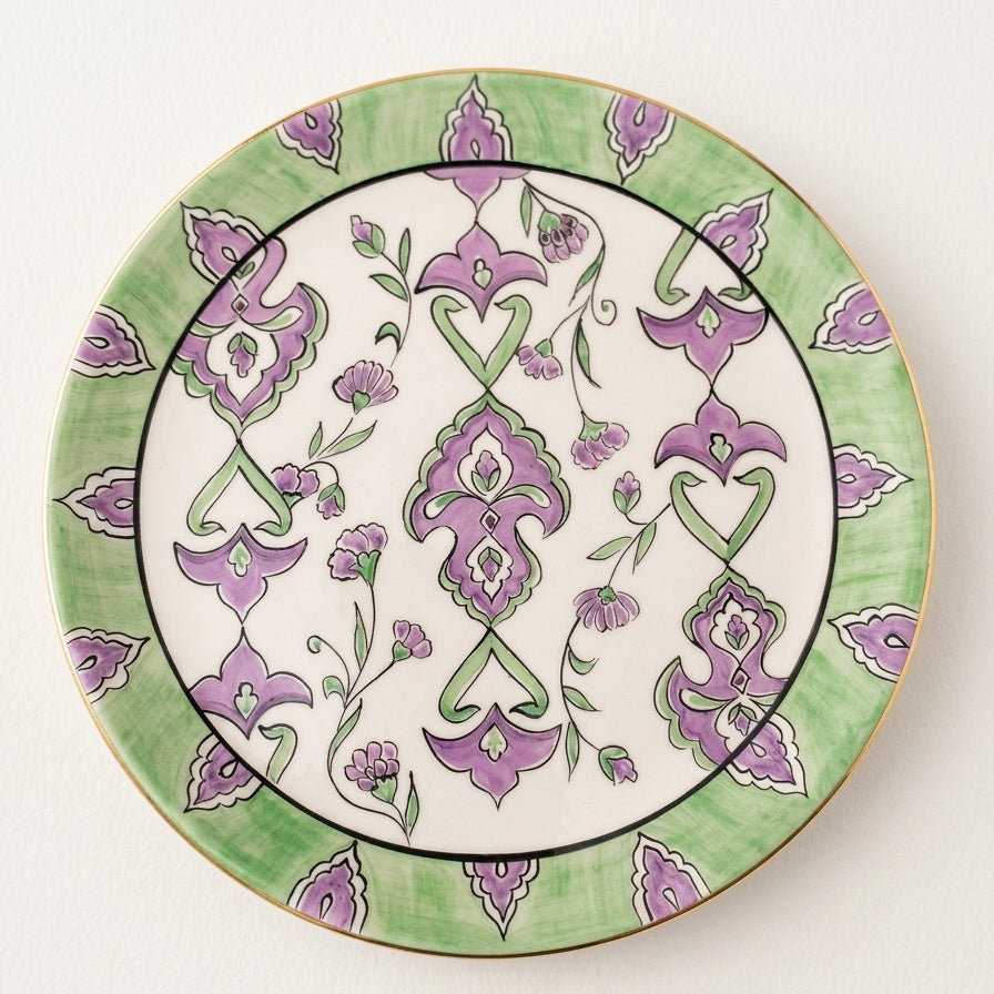 Iznik Plate With Gold Ring