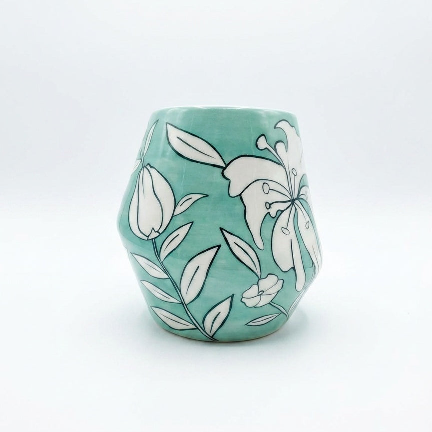 Spring Flower Ceramic Vase