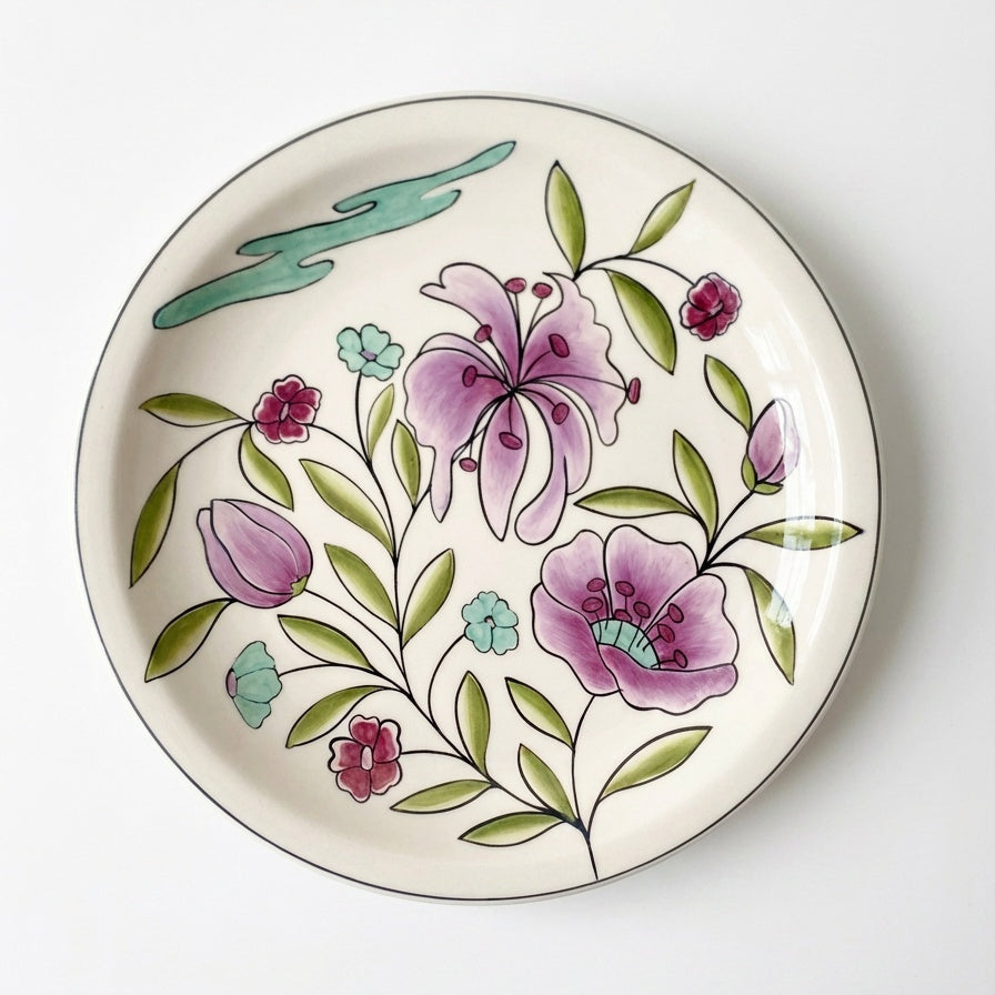 Spring Flower Dinner Plate