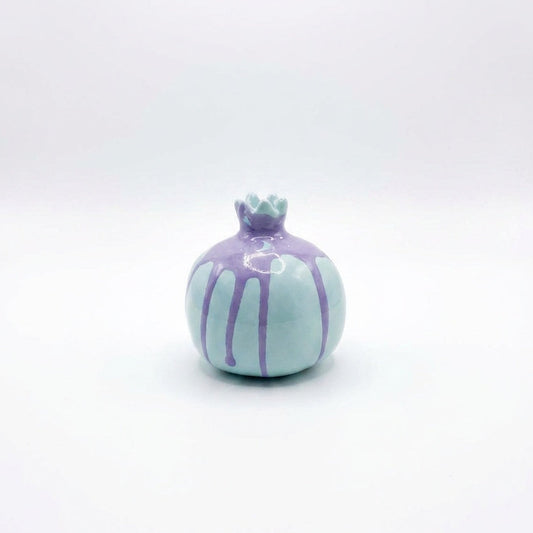 Small Pomegranate With Splatter Purple