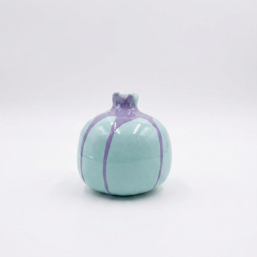 Large Pomegranate With Splatter Purple