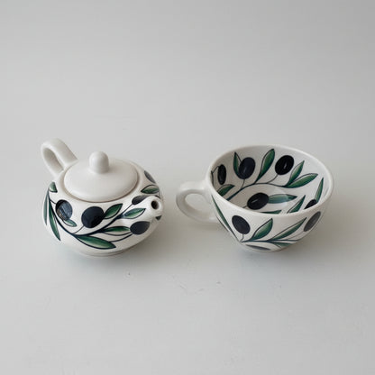 Olive Teapot & Cup Set