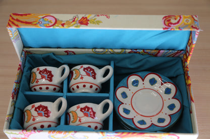 Limited set of 4 Turkish coffee cups