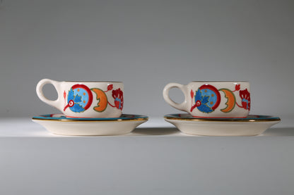 Limited set of 4 Turkish coffee cups