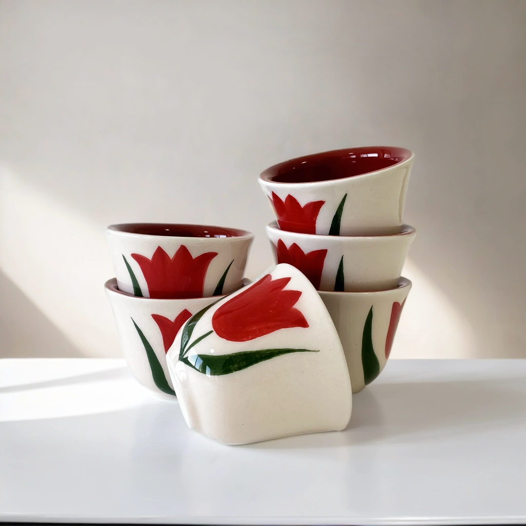 Set of 6 Tulip Sada Coffee Cups