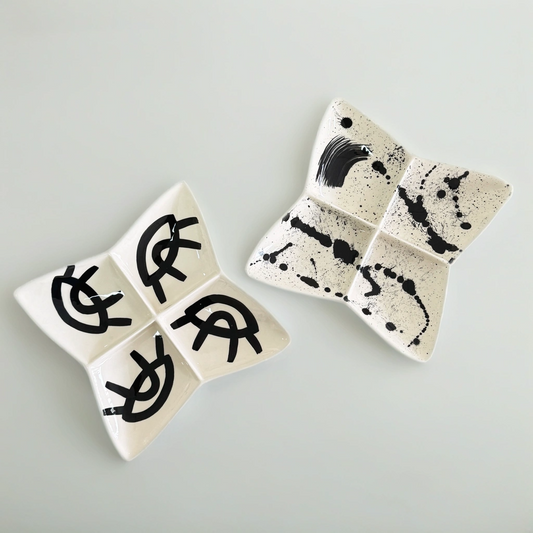 طبق تقديم المكسرات والمخللات