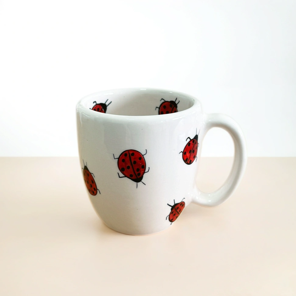 Handpainted Ladybird Mug