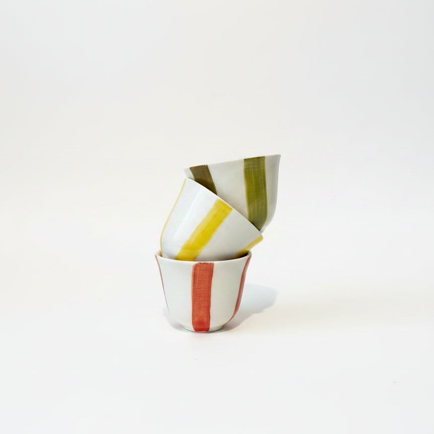Sada Coffee Cups with Stripes