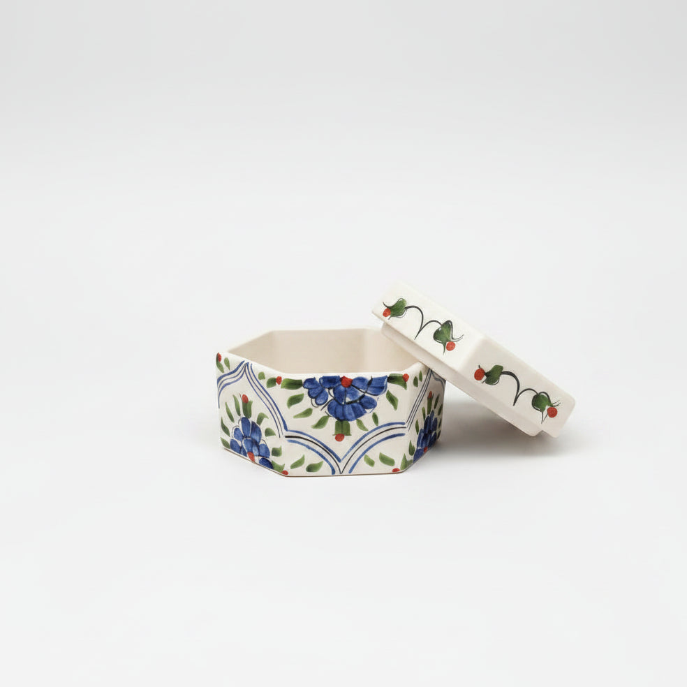 Iznik Ceramic Box With Arabic Islamic Art