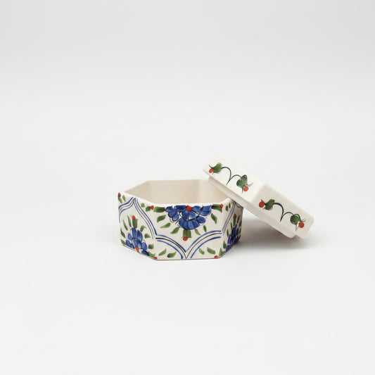 Iznik Ceramic Box With Arabic Islamic Art