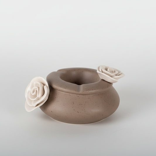 Luxury Ceramic Ashtray With 3D Rose