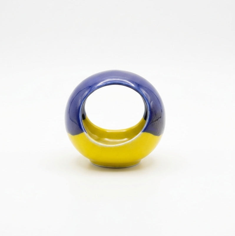 Blue & Yellow Tealight Candle Holder